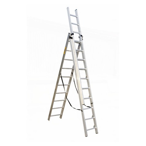 DRABINA ALUMINIOWA 3x9 CERTYFIKAT TUV + GRATISY XL
