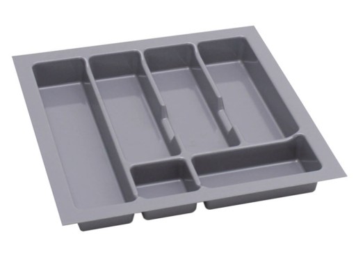 WKŁAD SZUFLADY NA SZTUĆCE ORGANIZER 50 CM METALIC