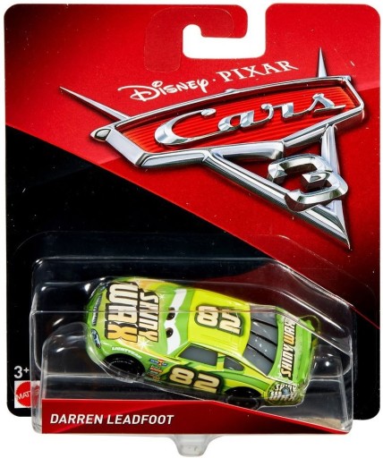 DARREN LEADFOOT #82 Shiny Wax Auta Cars 3 Mattel