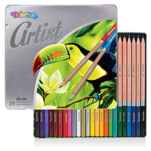 COLORINO ARTIST KREDKI OŁÓWKOWE 24 KOL METAL 83263