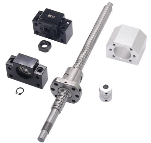 ŚRUBA KULOWA 1200mm 1605 NAKRETKA + BK12/BF12 CNC