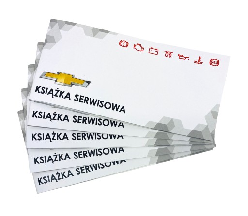 KSIĄŻKA SERWISOWA PRZEGLĄDÓW NAPRAW CHEVROLET