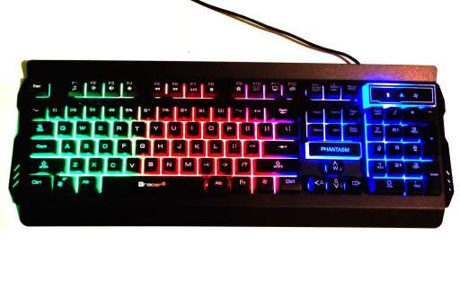 KLAWIATURA PODŚWIETLANA LED GRACZA GAMINGOWA METAL