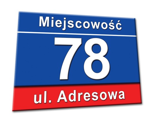 TABLICZKA NUMER DOMU z numerem nr na dom tablica