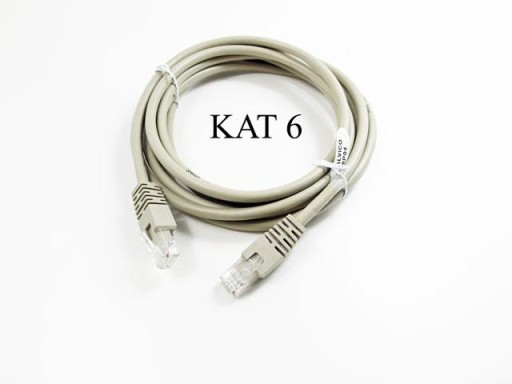 kabel sieciowy patch cord kat.6 RJ45 2,0m skrętka