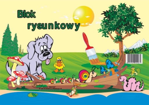 Blok rysunkowy A3 białe kartki 19 kartek