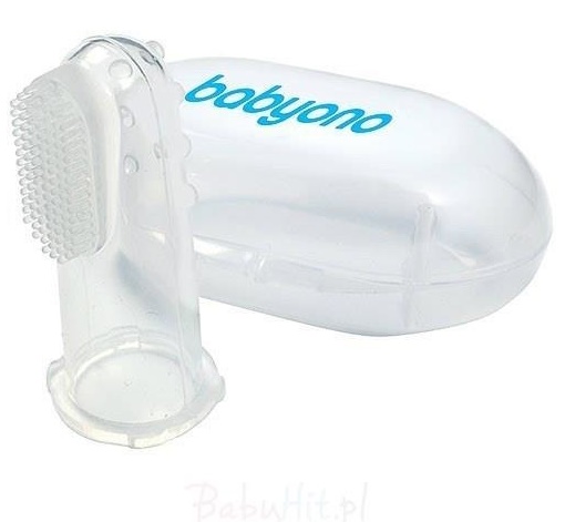 BABYONO SZCZOTECZKA DO PIERWSZYCH ZĄBKÓW ZĘBÓW I DZIĄSEŁ NA PALEC 723/01