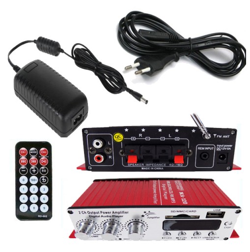 WZMACNIACZ RADIO DO GŁOŚNIKÓW SUFITOWYCH MP3 USB