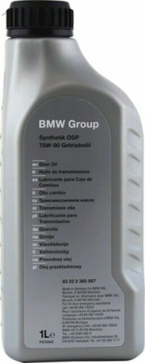 Olej przekładniowy (most) BMW 75W-90 - 83222365987