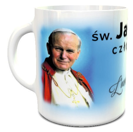 Kubek z papieżem, kubek Jan Paweł II, kubek Papież