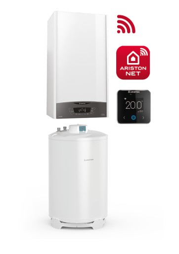 ARISTON PAKIET ONE MEDIUM 24 KOCIOŁ CLAS ONE ZASOBNIK 120 CUBE S Net Wi-fi