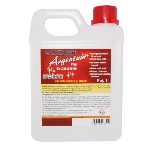 Płyn do czyszczenia srebra - ARGENTUM 1 LITR