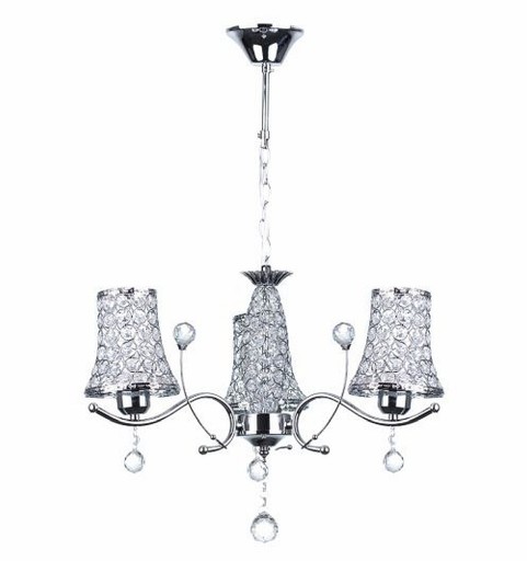 LAMPA SUFITOWA, KRYSZTAŁKI-3 ŚWIECZNIK KRYSZTAŁOWY
