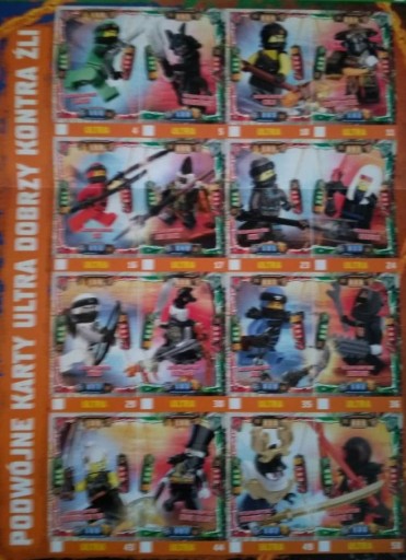 Lego Ninjago 4 karta nr 43 ultra pojedynek nastole
