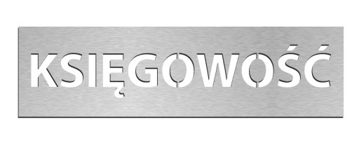 Piktogram, Tabliczka, KSIĘGOWOŚĆ