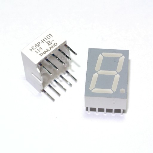 Wyświetlacz LED czerwony 7-SEG 20mA 1.8V [1szt]