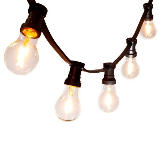 GIRLANDA ogrodowa 50 mb+ 100 LED 1,6W B.Ciepłe