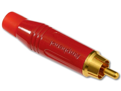 ZŁĄCZE RCA AMPHENOL ACPR-RED WTYK RCA PHONO CINCH