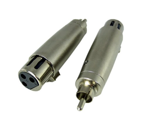 adapter wtyk RCA chinch / gniazdo 3 pin XLR