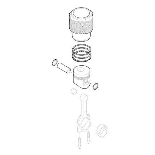 HATZ 01505020 Kompletny cylinder 1D41