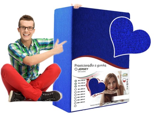 PRZEŚCIERADŁO CHABROWE GŁADKIE 70/180 JERSEJ
