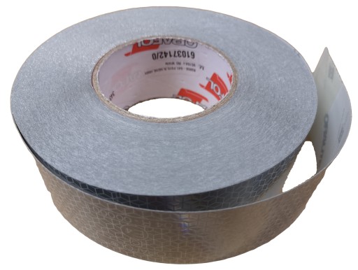 Taśma odblaskowa HOMOLOGACJA ostrzegawcza ORAFOL 100cm (1mb)