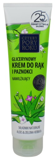 4 PORY ROKU Glicerynowy Krem do rąk aloes