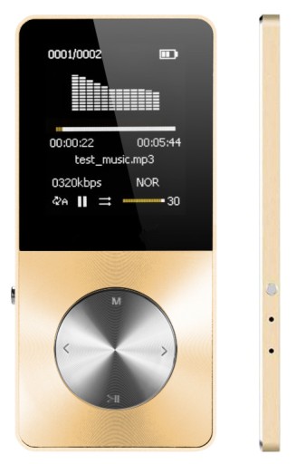 MP4 Ravo T1 złoty 16 GB
