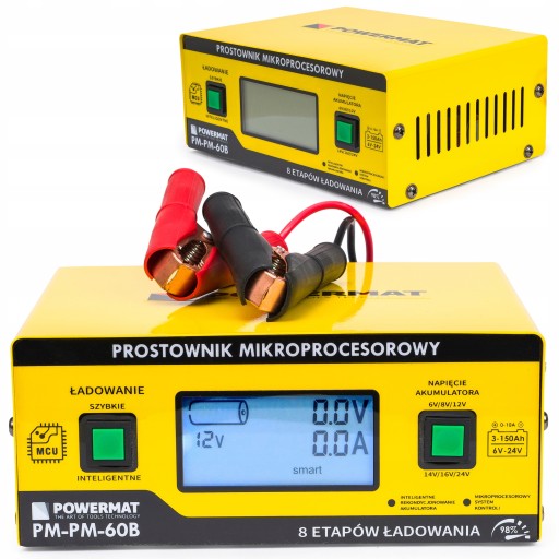 Prostownik mikroprocesorowy PM-PM-60B Powermat
