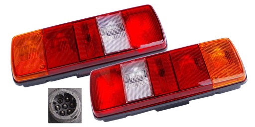 Lampa tylna MAN F90 F2000 Mercedes Atego DAF CF Iveco Eurocargo l+p zestaw