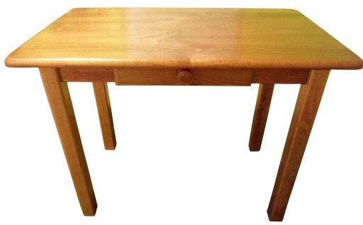 Solidny stół drewniany 90x60 + szuflada KOLOR BAR