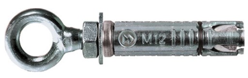 Kotwa Kotwy Kołki z hakiem sufitowym oczkowym M10