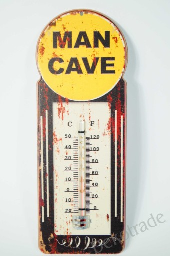 TERMOMETR STYLOWY VINTAGE MAN CAVE