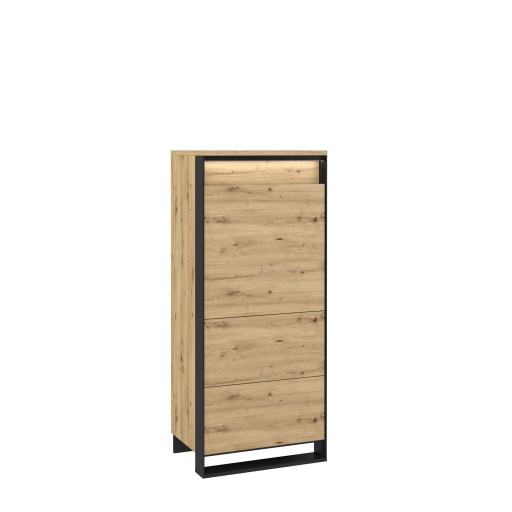 Szafka jednodrzwiowa komoda Quant QA-07 LED loft