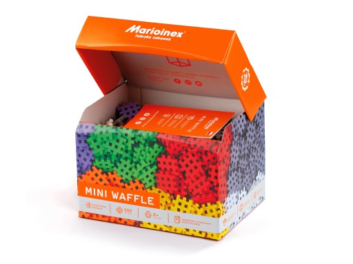 MINI WAFFLE KLOCKI WAFLE PUDEŁKO BOX 500 SZT