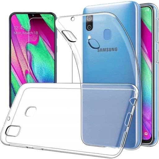 Etui Slim CASE CLEAR + Szkło do Samsung Galaxy A40