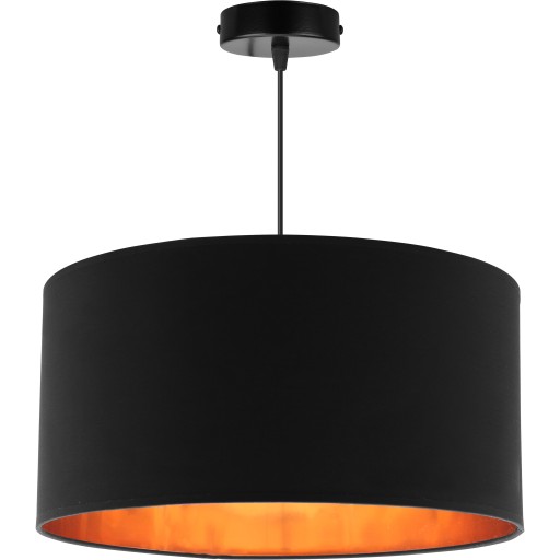 LAMPA WISZĄCA SUFITOWA ŻYRANDOL ZŁOTA ABAŻUR LED