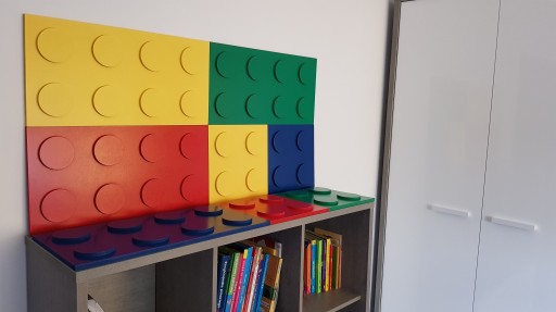 Panele dekoracyjne 3d - klocki Lego - mdf