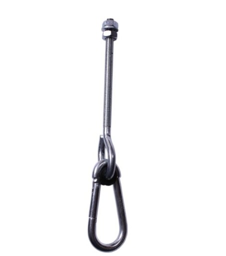 Hak do huśtawki M10 200 mm z karabinczykiem