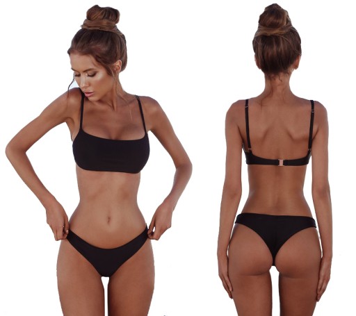 BIKINI BRAZYLIJSKIE STRÓJ KĄPIELOWY DWUCZĘŚCIOWY SEXY KOSTIUM TOP KOLORY M