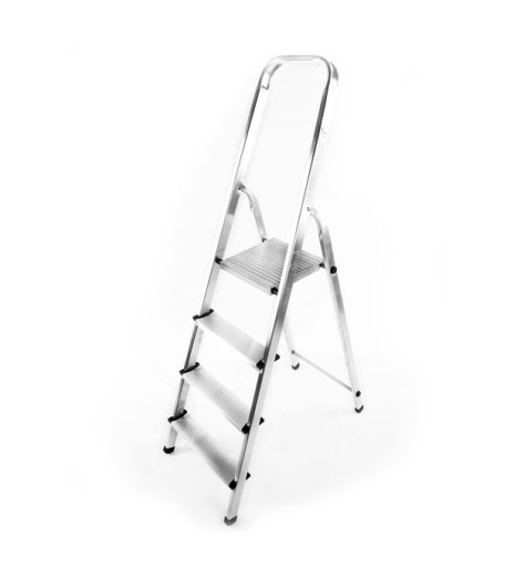 DRABINA ALUMINIOWA DOMOWA 4 stopnie z podestem
