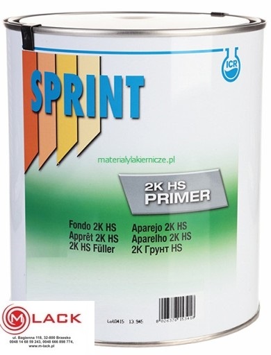 SPRINT F30 PODKŁAD AKRYLOWY 2K HS JASNOSZARY 1,2L