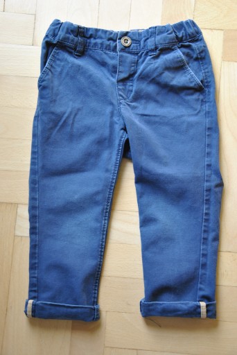 Spodnie chinosy granat H&M_92 cm + GRATIS