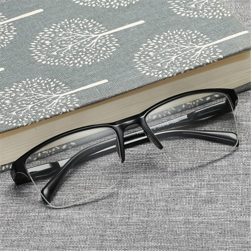 OKULARY DO CZYTANIA PÓŁ RAMKI Z ETUI + 3,25 0200120
