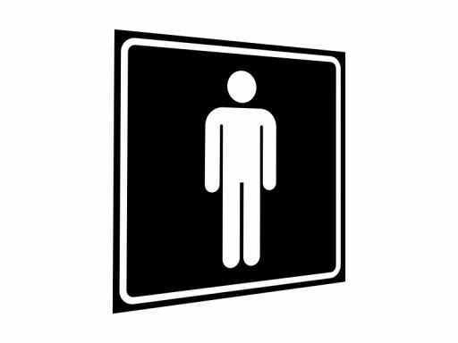 TOALETA MĘSKA DAMSKA TABLICZKA PIKTOGRAM WC ALU
