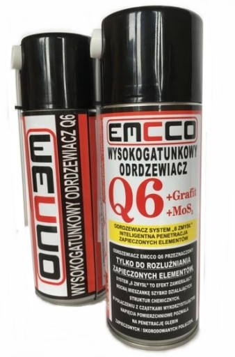 Wysokogatunkowy odrdzewiacz Q 6 spray 400ml..224