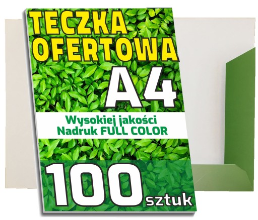 TECZKA OFERTOWA z nadrukiem FIRMOWA A4 100 sztuk