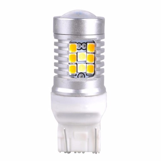 28 LED W21/5W WY21/5W CANBUS BIAŁY + POMARAŃCZOWY
