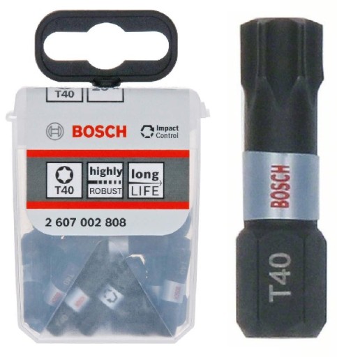 BOSCH BIT UDAROWY KOŃCÓWKA IPMACT CONTROL T40 25mm