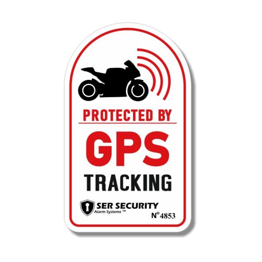 Naklejka ochronna GPS TRACKER ALARM SYSTEM DA13